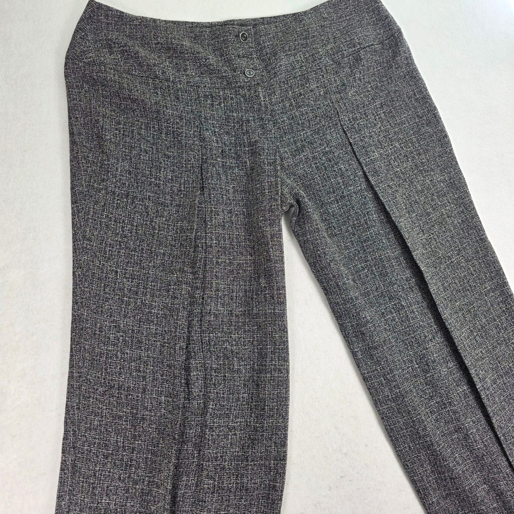 Ashley Stewart Women‎ 24 Dress Pants Grey High Waist Wide Leg Trousers